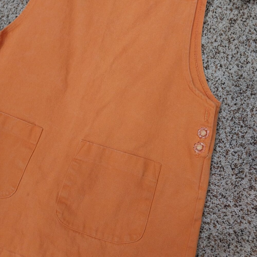 3402 Size Medium Hallain La Jumper with Plastic Buckles in Orange - Picture 3 of 6
